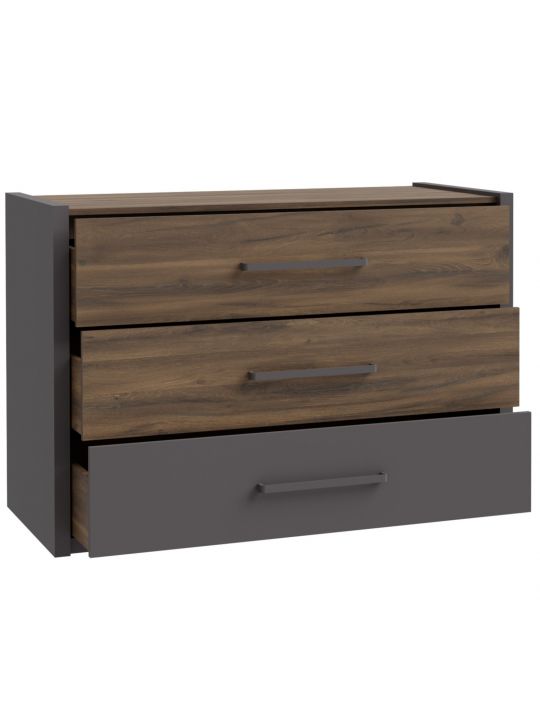 Chest PEMBURY dark oak+grey DLCK215-M777