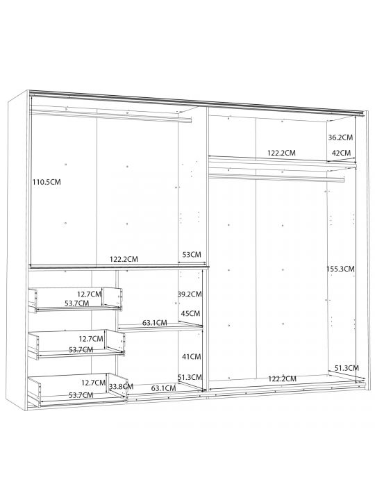 Wardrobe WINN 2 W2QS52332-120