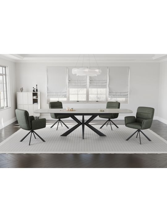 Raztegljiva miza OBAN 160-240x90x76cm bela Raztegljiva miza OBAN 160-240x90x76cm bela