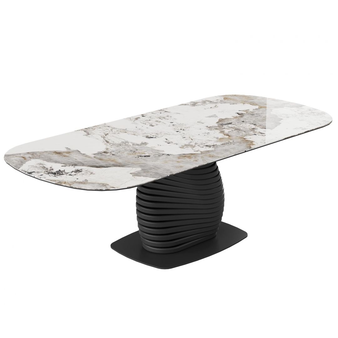 Table SANAS 240x110x76cm brown marble