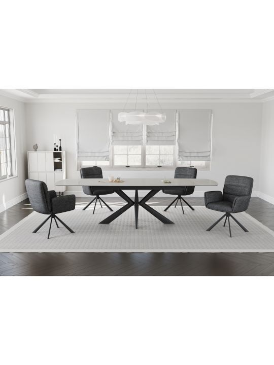 Raztegljiva miza OBAN 160-240x90x76cm bela Raztegljiva miza OBAN 160-240x90x76cm bela
