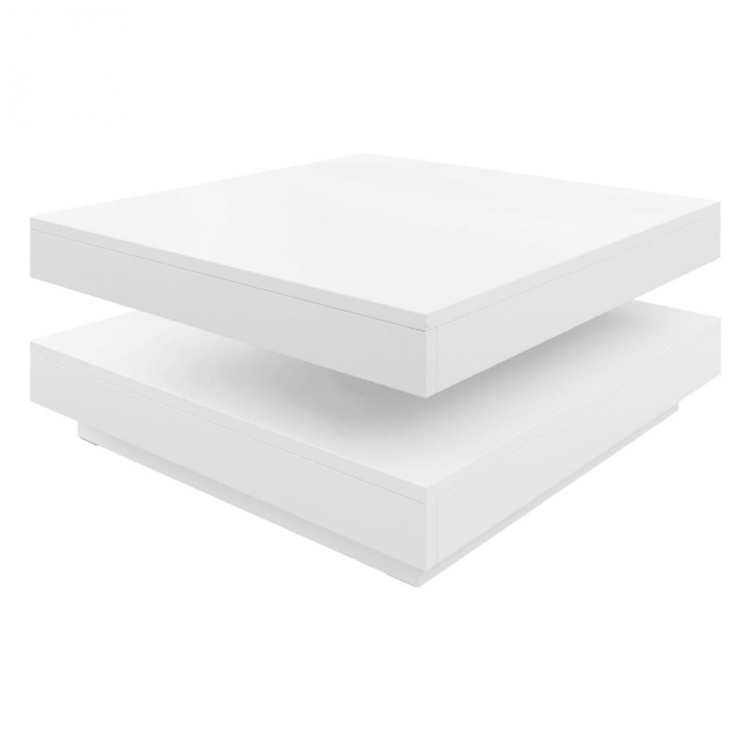 Coffee table SOLIERA white (Berlin A Coffee table, color white / white)