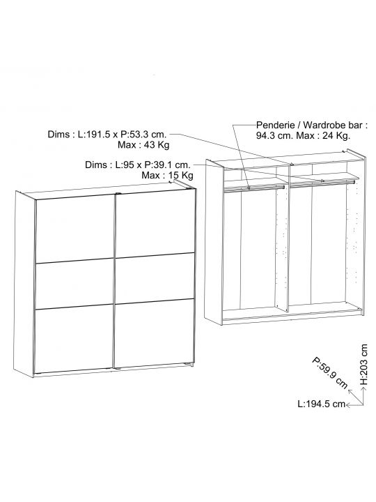 Shelfs GHOST - 200 cm 190019 (190019)