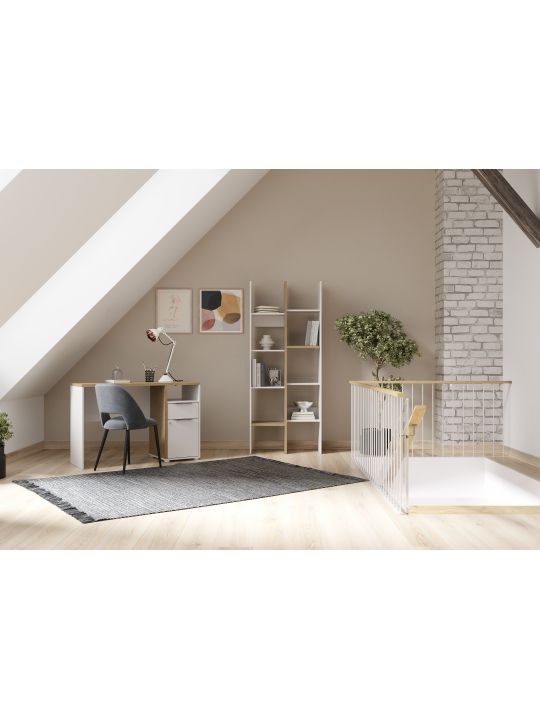Cube cabinet ACCESS 347765 white + brown (347765) Cube cabinet ACCESS 347765 white + brown (347765)