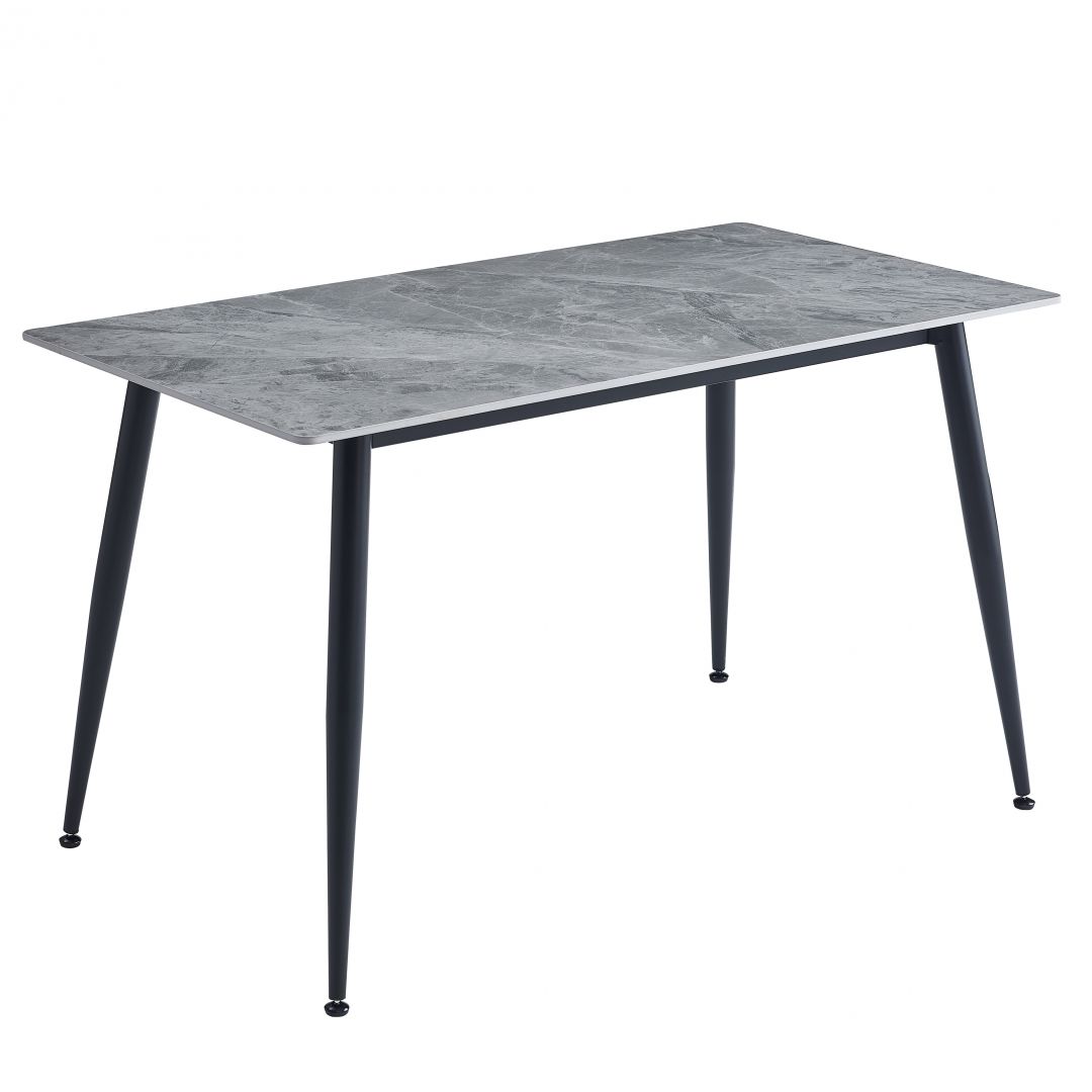 Table ADRIA 140x80x75 cm HG marble grey (RION 140x80 - Ceramic, HG Italy grey)