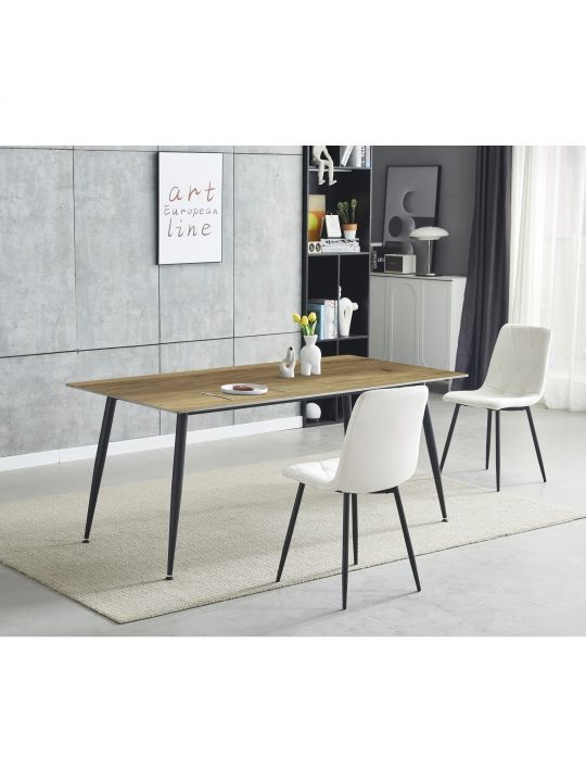 Table ADRIA 160x90x75 cm natur (RION 160x90 - Ceramic, OAK-A wood colour) Table ADRIA 160x90x75 cm natur (RION 160x90 - Ceramic, OAK-A wood colour)