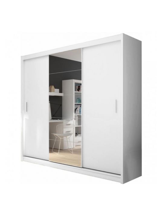 Garderobna omara DAVOR 235 (bela)