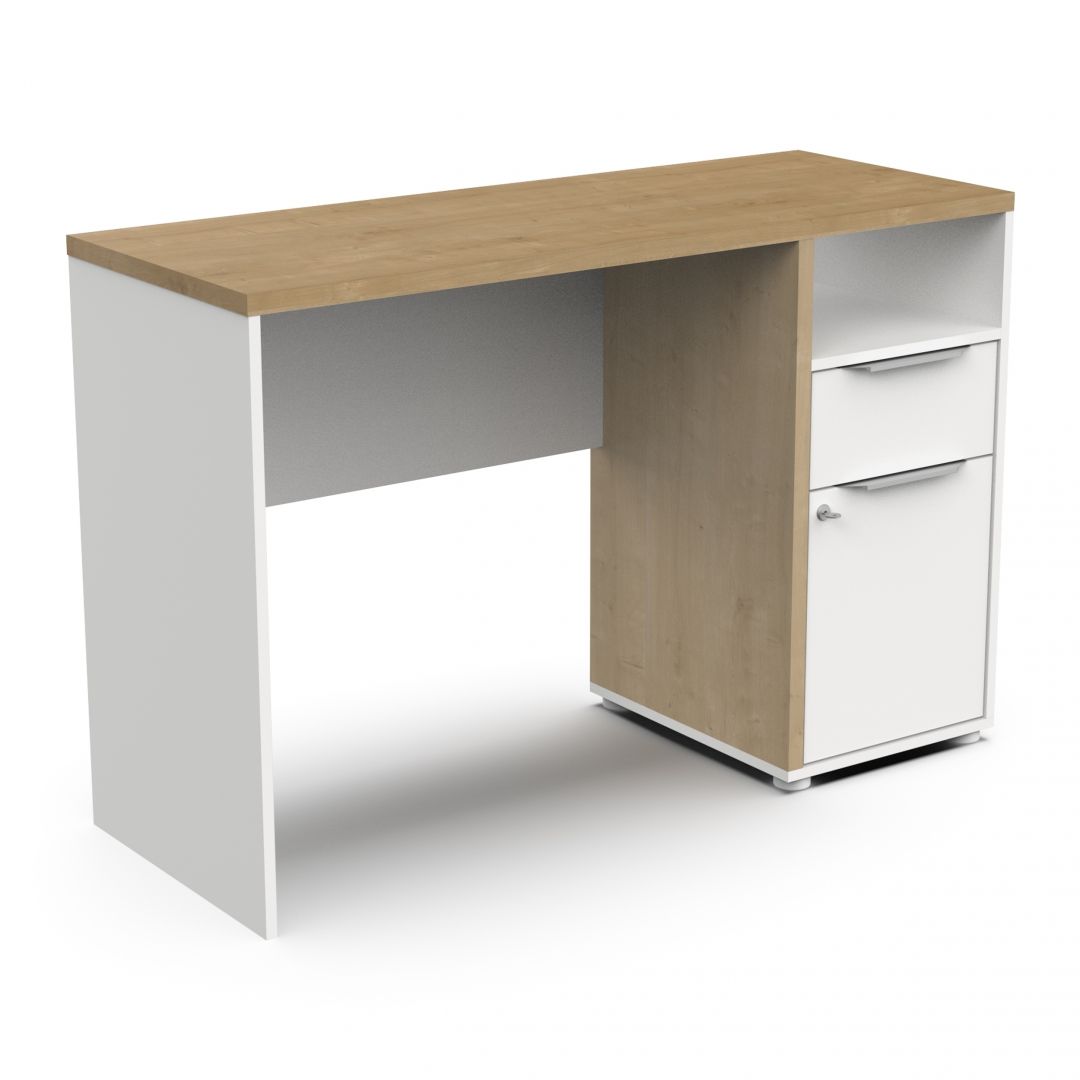 Office desk ACCESS 347764 white + brown (347764)