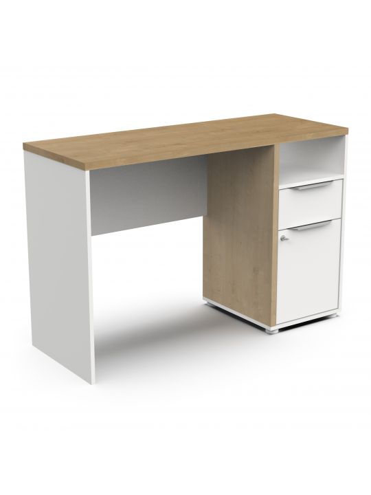 Office desk ACCESS 347764 white + brown (347764)