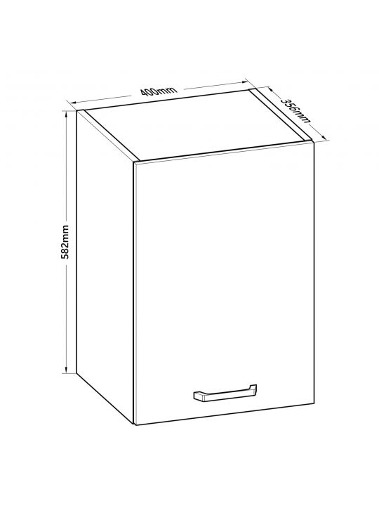 Kuhinjski element BIANCO 486968 bel