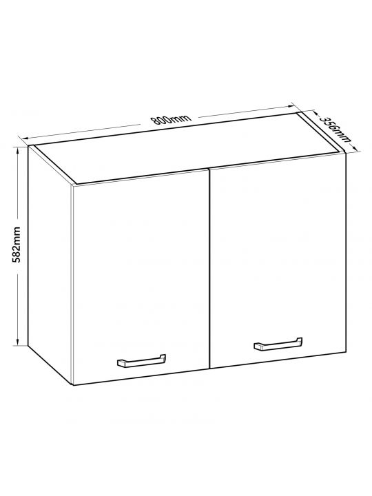 Kuhinjski element BIANCO 9 486970 bel