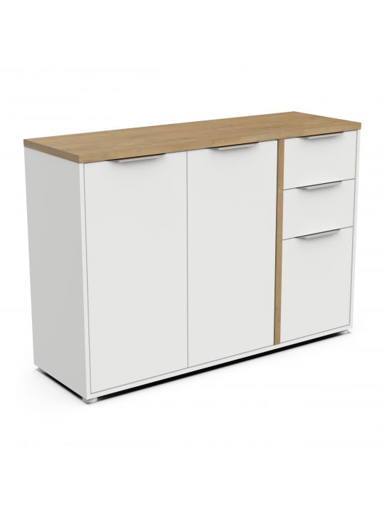Sideboard ACCESS 347760 white + brown (347760)