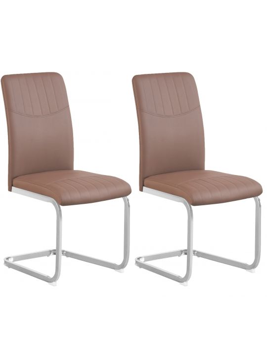 Stol DONIER PU rjava