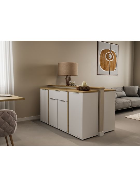 Sideboard ACCESS 347761 white + brown (347761)