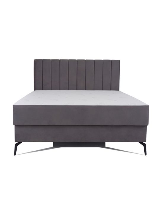 Box spring postelja GAMALI  (siva)