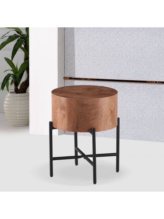 Coffee table KAMIK HIGH brown MDF