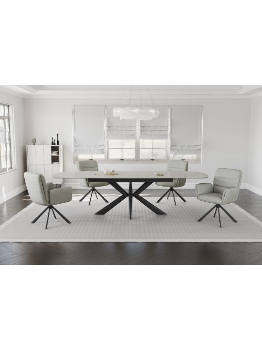 Raztegljiva miza OBAN 160-240x90x76cm bela Raztegljiva miza OBAN 160-240x90x76cm bela