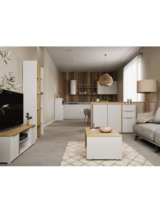 Sideboard ACCESS 347760 white + brown (347760) Sideboard ACCESS 347760 white + brown (347760)