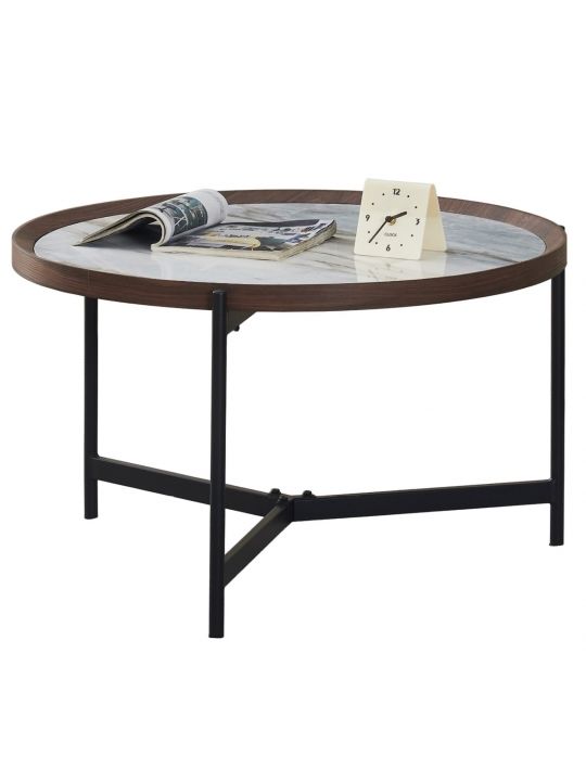 Coffee table VANOS blue&white MDF