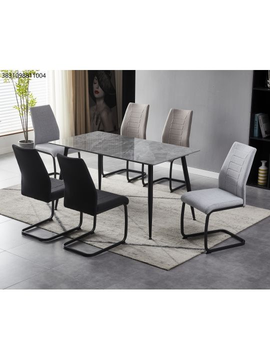 Table ADRIA 140x80x75 cm HG marble grey (RION 140x80 - Ceramic, HG Italy grey) Table ADRIA 140x80x75 cm HG marble grey (RION 140x80 - Ceramic, HG Italy grey)