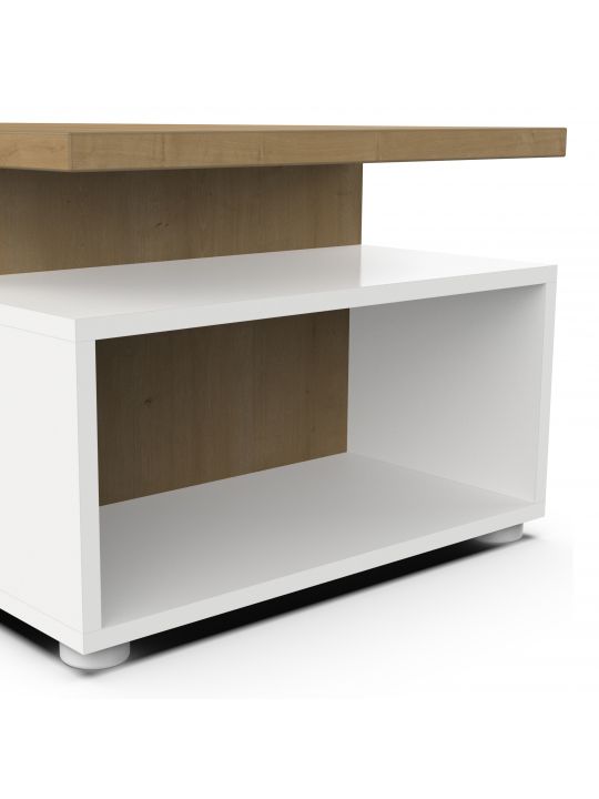 Coffee table ACCESS 466008 white + brown (466008)