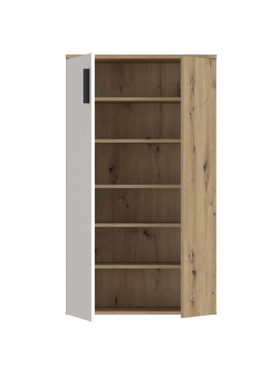 Shoe cabinet BOOTS oak+white BTS321-C830