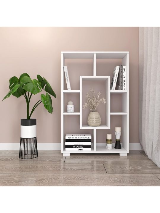 Cube cabinet PIENZA white (Split A rack, color white / white)