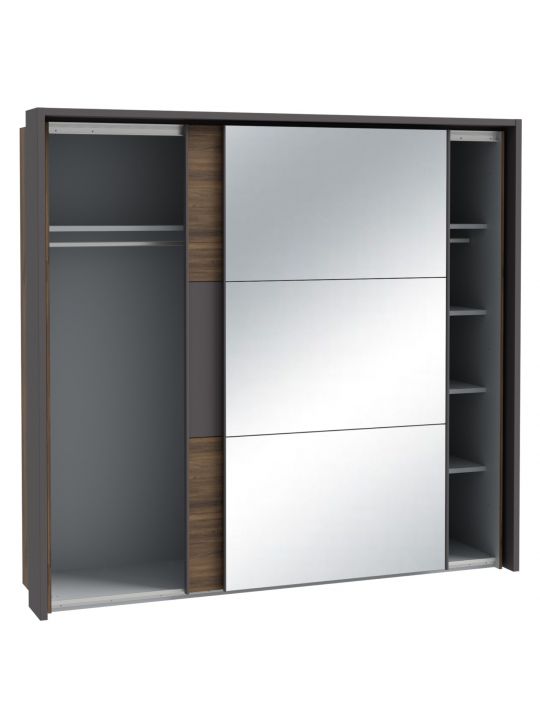 Wardrobe PEMBURY dark oak+grey DLCS92314-M777