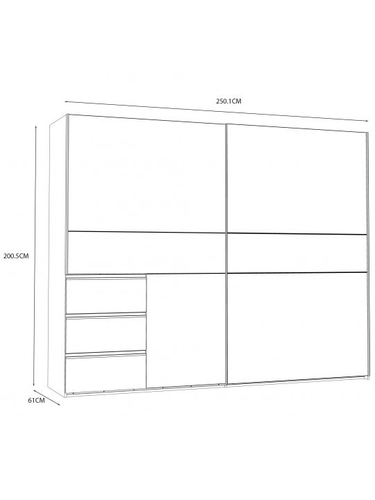 Wardrobe WINN 2 W2QS52332-120