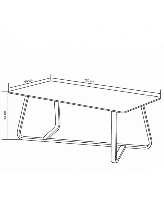 Coffee table RALOS white&gold