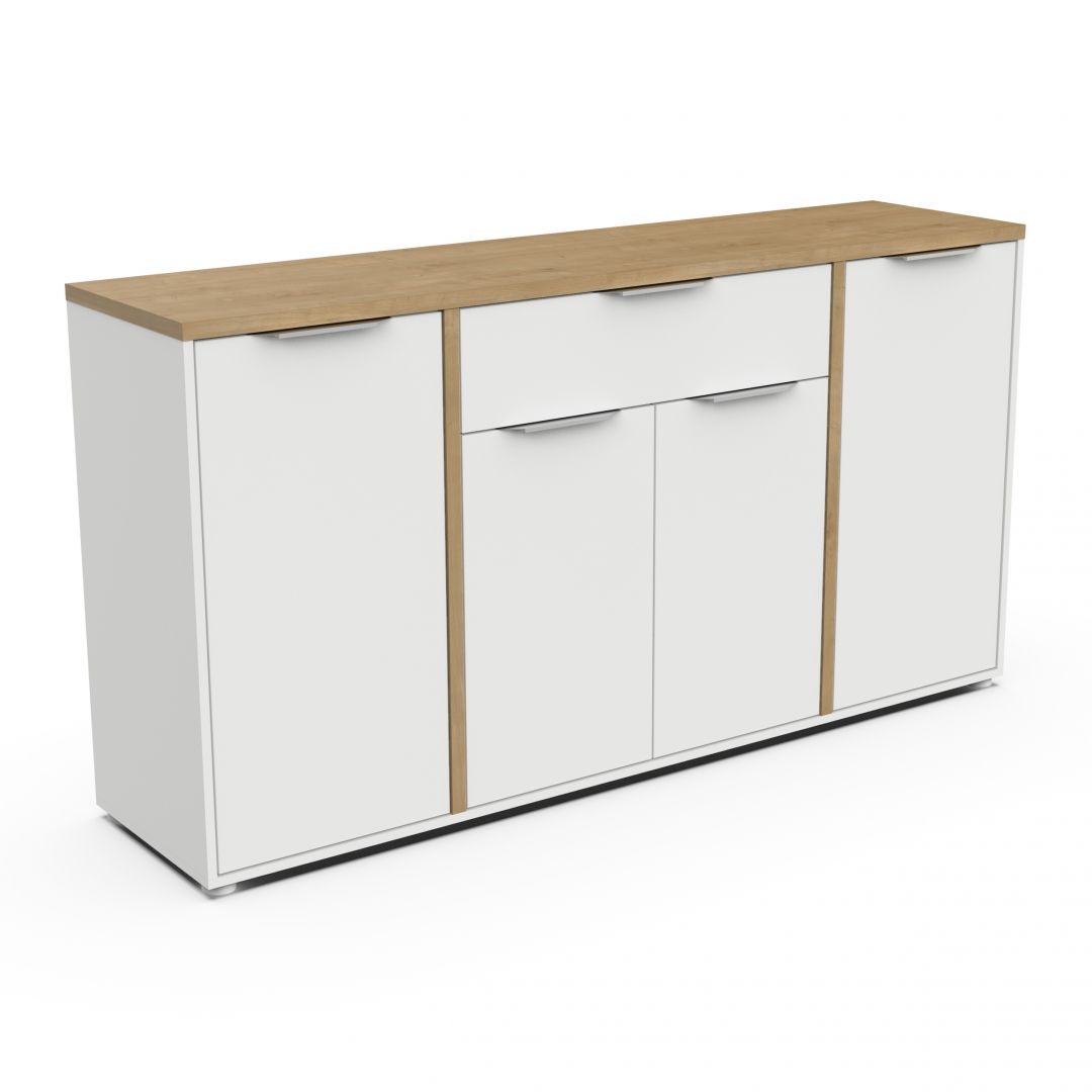 Sideboard ACCESS 347761 white + brown (347761)