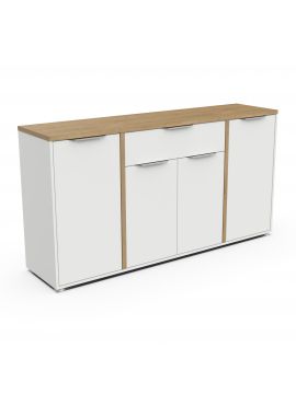 Sideboard ACCESS 347761 white + brown (347761)