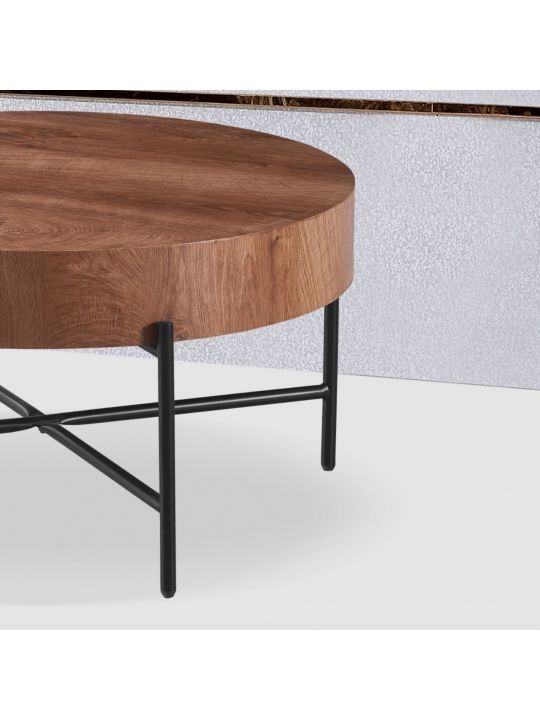 Coffee table KAMIK brown MDF Coffee table KAMIK brown MDF