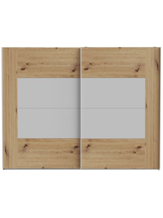 Wardrobe KASURA oak+grey KSRS12411-M815