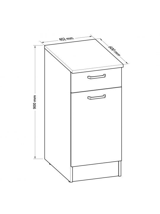 Kuhinjski element BIANCO 1 486962 bel