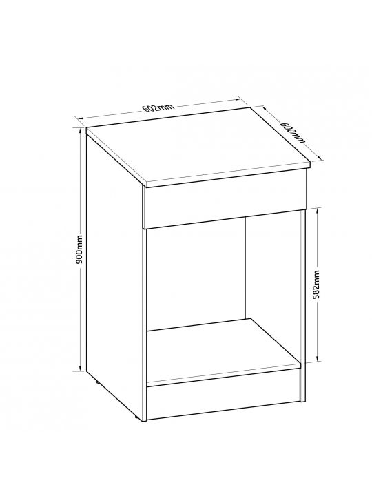 Kuhinjski elemnt BIANCO 4 486965 bel