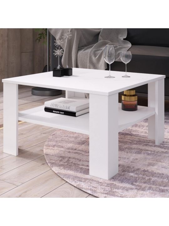 Coffee table VERNIO white (Dabi Coffee table, color white / white)