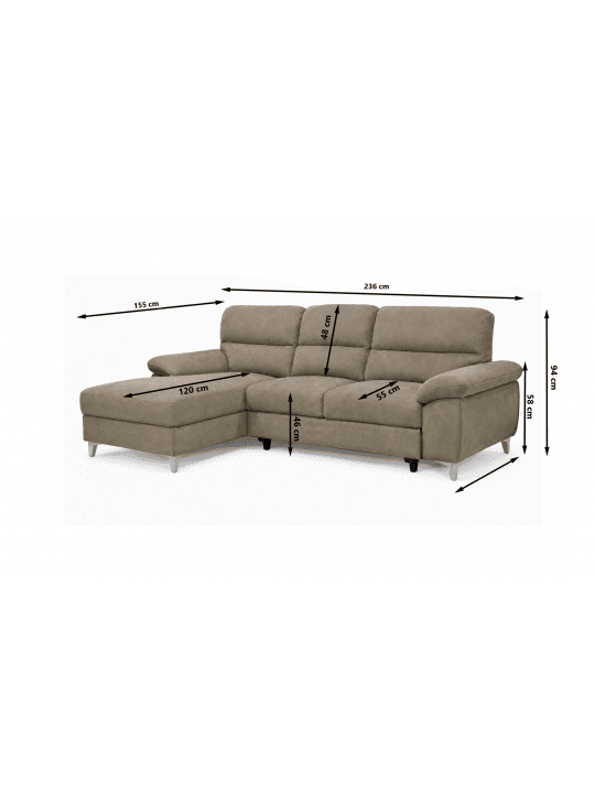 Sitting set LUNIS brown L