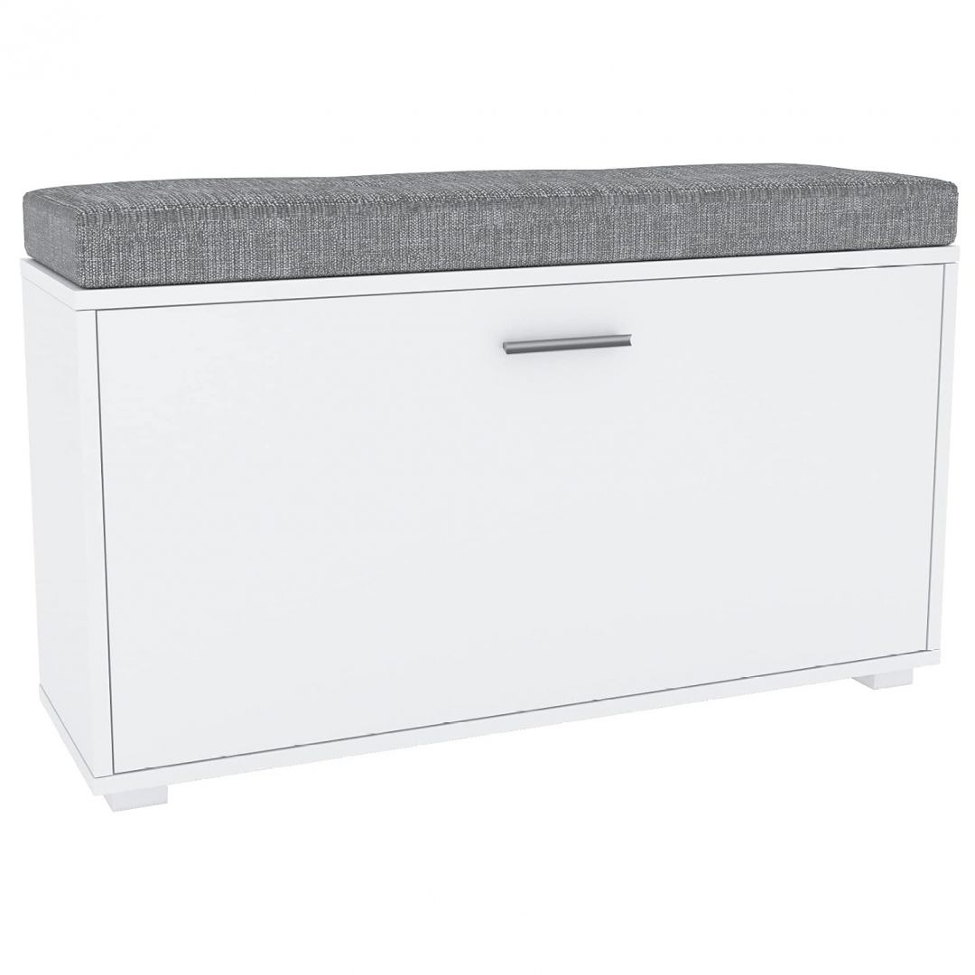 Shoe cabinet PELAGO 91 white + grey