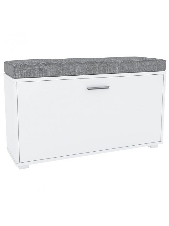 Shoe cabinet PELAGO 91 white + grey