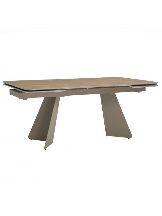 Extendable table LINIOS 180-260x90x76 cm brown