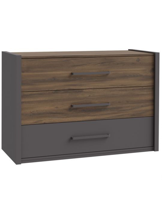 Chest PEMBURY dark oak+grey DLCK215-M777