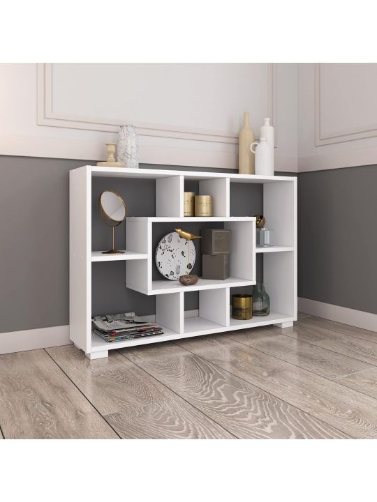 Cube cabinet PIENZA white (Split A rack, color white / white)