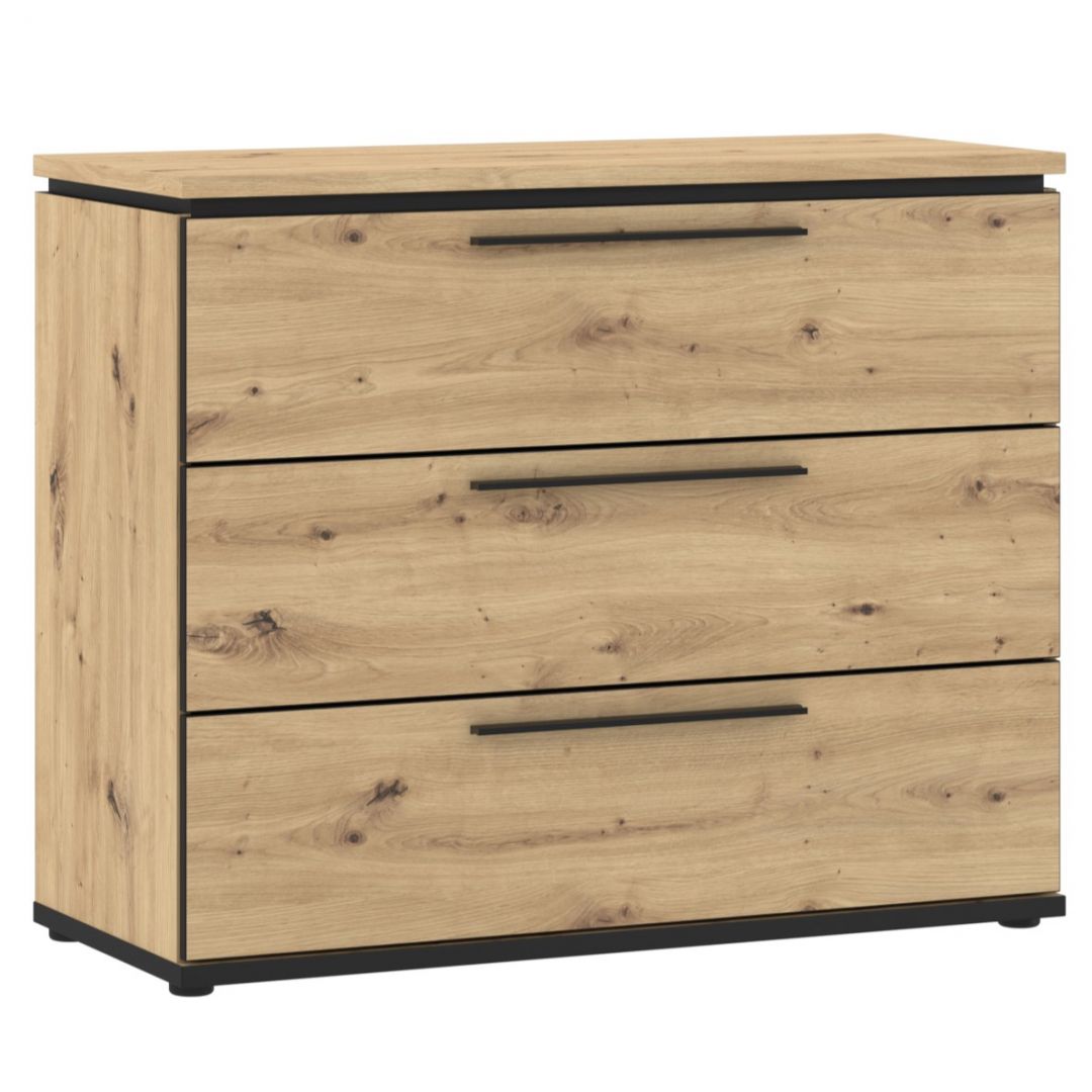 Chest IZO oak+black IZXK211-M195