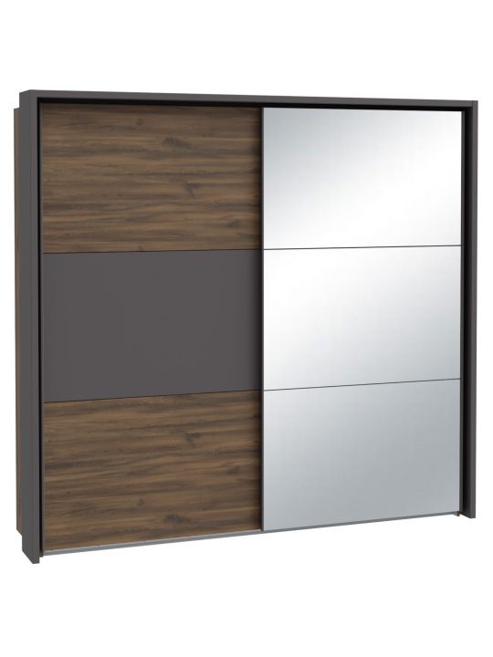 Wardrobe PEMBURY dark oak+grey DLCS92314-M777