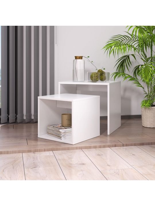 Coffee table BAZZANO white (2007 Coffee table, color white / white)
