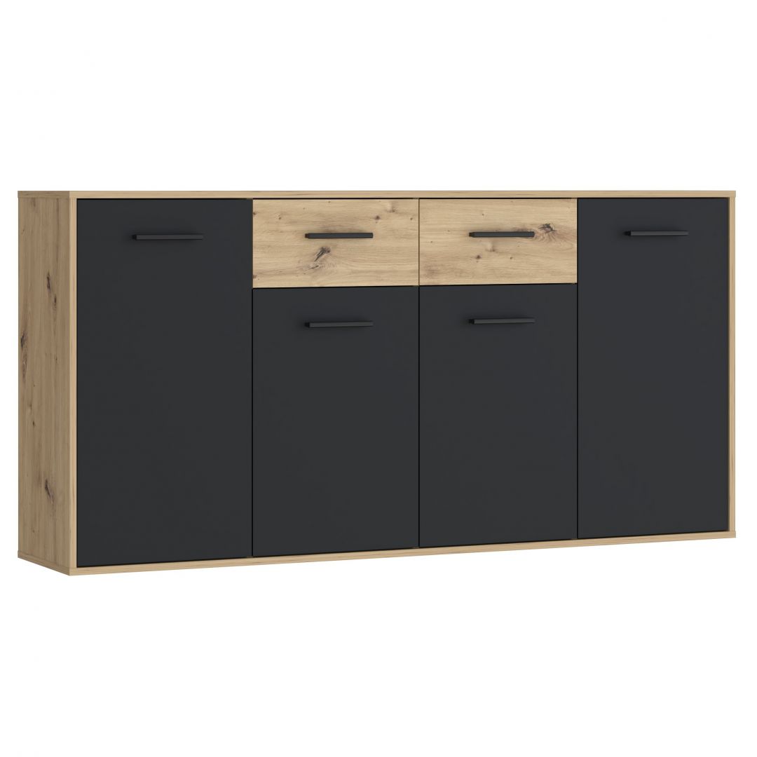 Chest ANTUZA NTU241-M712 grey+oak