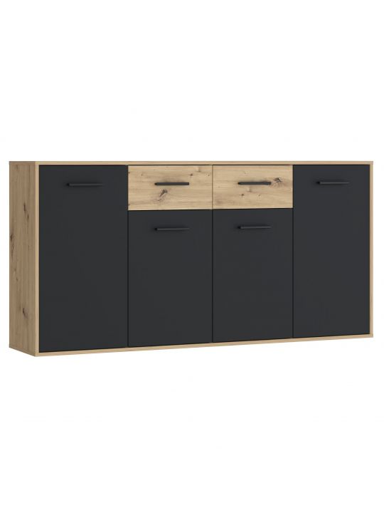 Chest ANTUZA NTU241-M712 grey+oak