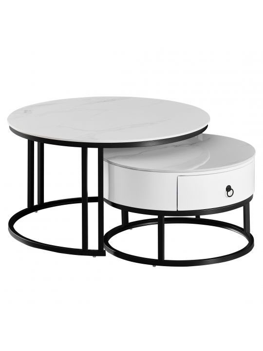 Coffee table TWINO white