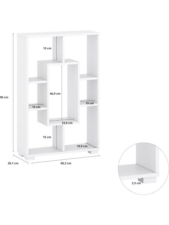 Cube cabinet PIENZA white (Split A rack, color white / white) Cube cabinet PIENZA white (Split A rack, color white / white)